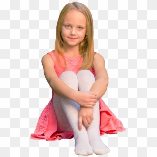 Download Pretty Little Girl Sitting On The Floor Png - Young Girl, Transparent Png
