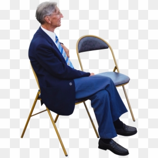 Sitting At A Wedding Png Image - Old People Sitting Png, Transparent Png