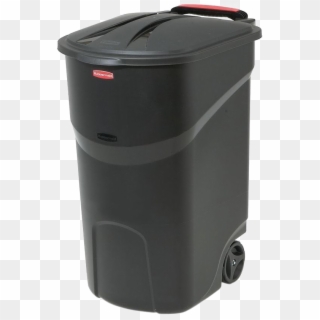 Trash Can Transparent Images - Rugged Garbage Can With Hinged Lid, HD Png Download