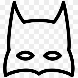 Batman Mask Comments - Batman Line Icon, HD Png Download