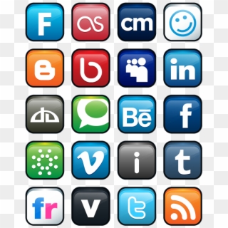 Free Icons Png - Transparent Background Png Social Media Icon Pack, Png Download