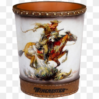 Winchester Horse & Rider Trashcan W1215 - Philip R Goodwin Winchester, HD Png Download