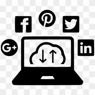 Social Media Cloud Comments - Social Share Buttons Png, Transparent Png