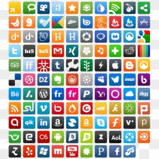 Free Icons Png - Social Network App Icons, Transparent Png