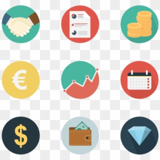 Graphic Black And White Download Icons Free Business - Financial Icons Free, HD Png Download