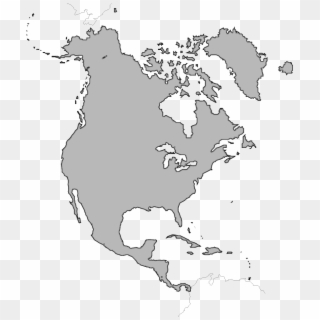 North America Map Png Image - Blank North America Map No Borders, Transparent Png
