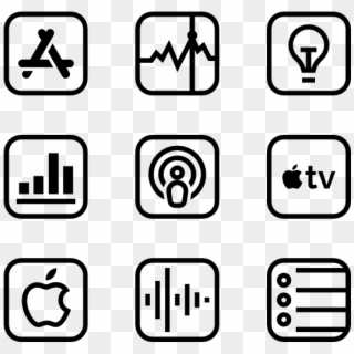 Apple Logos - Date Time Location Icons, HD Png Download