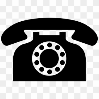 Black Telephone Icon From Dejavu Sans - Telephone Logo Png Hd, Transparent Png