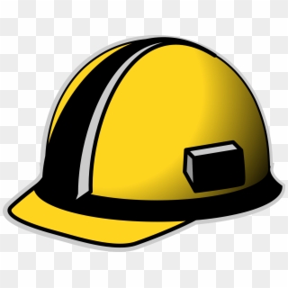 Hard Hat Clipart - Black And Yellow Hard Hat, HD Png Download