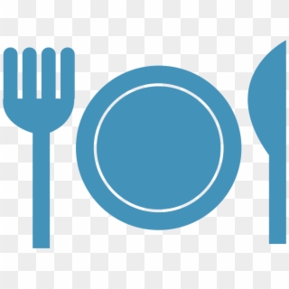 Food Utensils Png Icon - Food Icon Png Blue, Transparent Png