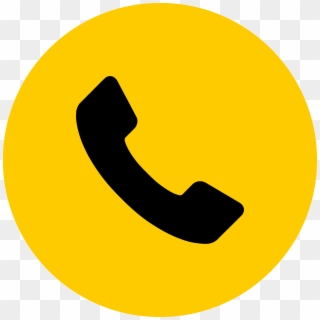 Telephone Phone Icon - Phone Symbol Png Yellow, Transparent Png