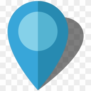Location Map Pin Light Blue10 - Circle, HD Png Download