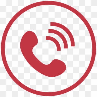 Icons, Phone, Round, Connect, Service, Sign, Support - Icono Telefono Rojo Png, Transparent Png