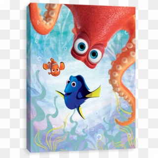 Finding Dory Hank Peeking & Friends Gallery Wrapped - Hank Finding Dory Canvas, HD Png Download