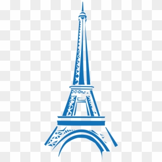 Eifel Tower Blue Clipart - Eiffel Tower Icon Png, Transparent Png