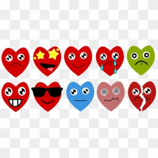 Emoji Emoticon Heart Emotion Smiley - Heart Emoji, HD Png Download
