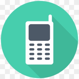 Mobile Phone Icon - Cell Phone Icon Png Color, Transparent Png