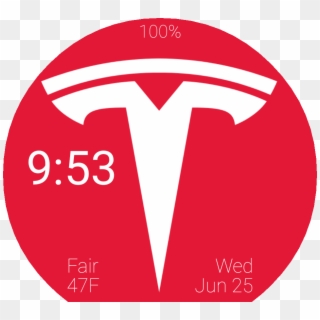 Tesla Time Watch Face Preview, HD Png Download