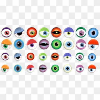 Eyeball - Monster Eyes Clipart, HD Png Download