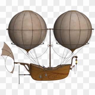 Air Ship Icons Png Free And Downloads - Vintage Hot Air Balloon, Transparent Png