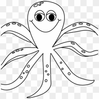 Clip Art Freeuse Octopus Clipart Black And White - Octopus, HD Png Download