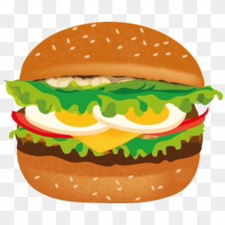 Free To Use & Public Domain Hamburger Clip Art - Burger With Egg Clipart, HD Png Download