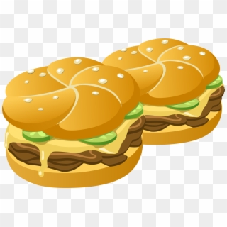 Hamburger Cartoon Burger Clipart Image Clip Art Collection - 2 Burger Clipart, HD Png Download