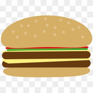 Hamburger Fast Food Hot Dog French Fries Junk Food - Hamburger Clipart, HD Png Download