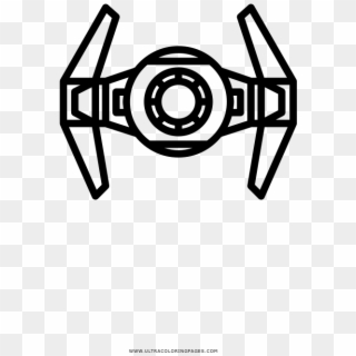 Tie Fighter Coloring Page - Circle, HD Png Download