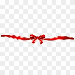 Red Ribbon Border Png Download - Bow, Transparent Png