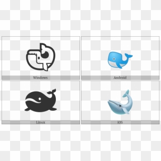 Whale On Various Operating Systems - Unicode Whale, HD Png Download