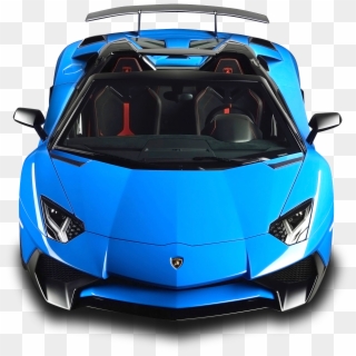 Lamborghini Aventador Sv Roadster Blue Car - Lamborghini Aventador Png, Transparent Png