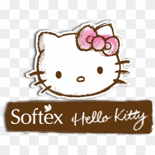 Hello Kitty Logo Png - Softex Hello Kitty Napkin, Transparent Png