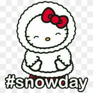 Hellokitty Kawaii Kitty Winter Invierno Snowday Snow - Hello Kitty, HD Png Download