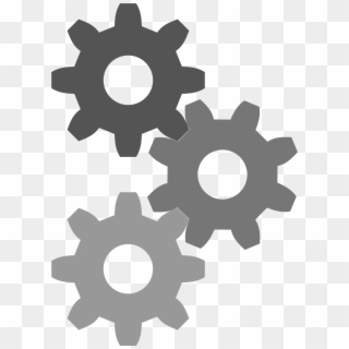 Cogs Vector Transparent - Grey Settings Icon Png, Png Download