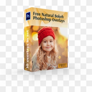 Light Bokeh Overlay Cover Box Girl - Kerstkaarten Met Foto, HD Png Download