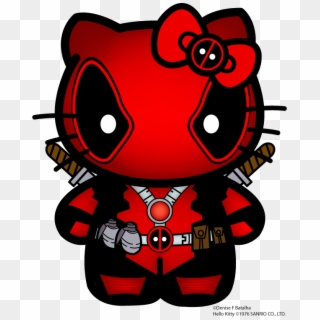 The Hello Kitty That Doesnt Need A Mouth - Hello Kitty Deadpool, HD Png Download