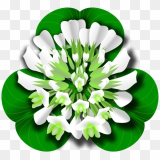 2400 X 2219 8 - White Clover Flower Clipart, HD Png Download