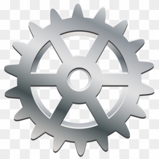 Silver Gear Transparent Png Clip Art - Silver Gear Png, Png Download