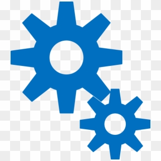Blue Gears Svg Clip Arts 528 X 596 Px, HD Png Download