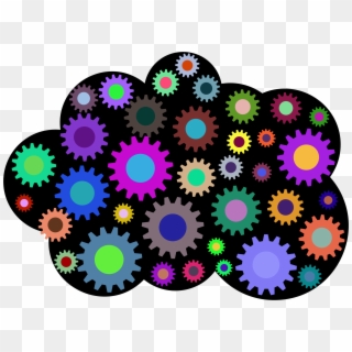 This Free Icons Png Design Of Prismatic Cloud Gears, Transparent Png