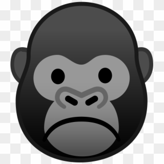 Gorilla Png Face - 🦍 Emoji, Transparent Png