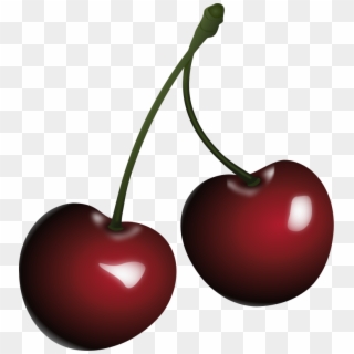 Cartoon Cherries - Black Cherry Clipart, HD Png Download