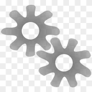 File - Icon-gears - Svg - Cross, HD Png Download