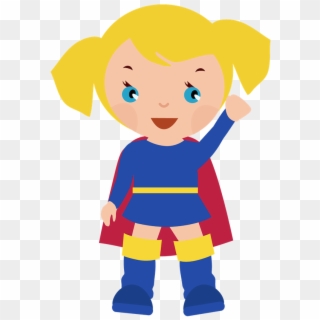 Clip Art Library Stock Female Superhero Clipartcow - Clip Art Super Girl, HD Png Download