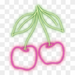 Neon Cherry Png, Transparent Png