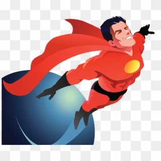 Clark Kent Stock Illustration Superman Flying Comics - Flying Superhero Cartoon, HD Png Download