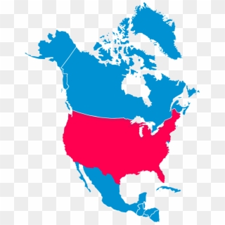 North America Usa - North America Map Vector Png, Transparent Png