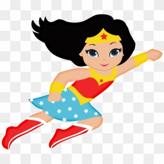 Clipart Download Wonder Woman Baby Oh My Fiesta For - Mujer Maravilla Caricatura, HD Png Download