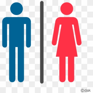 Free Icons Png - Male And Female Bathroom Signs, Transparent Png